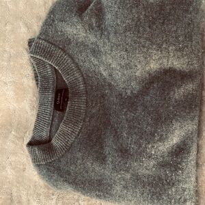 Quince women’s oversized Cashmere Crewneck Sweater - Grey